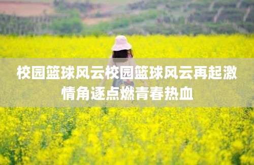 校园篮球风云校园篮球风云再起激情角逐点燃青春热血