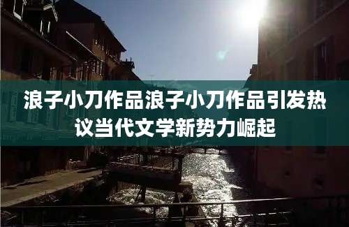 浪子小刀作品浪子小刀作品引发热议当代文学新势力崛起
