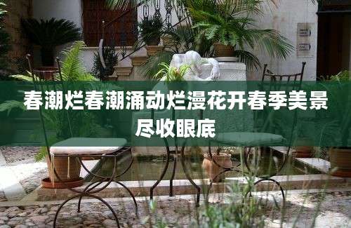 春潮烂春潮涌动烂漫花开春季美景尽收眼底