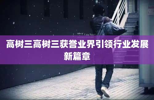 高树三高树三获誉业界引领行业发展新篇章