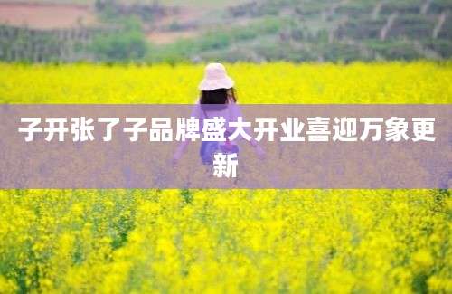 子开张了子品牌盛大开业喜迎万象更新