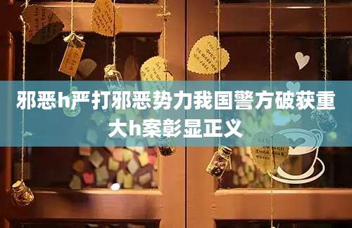 邪恶h严打邪恶势力我国警方破获重大h案彰显正义