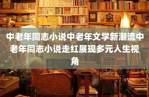 中老年同志小说中老年文学新潮流中老年同志小说走红展现多元人生视角