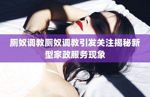厕奴调教厕奴调教引发关注揭秘新型家政服务现象