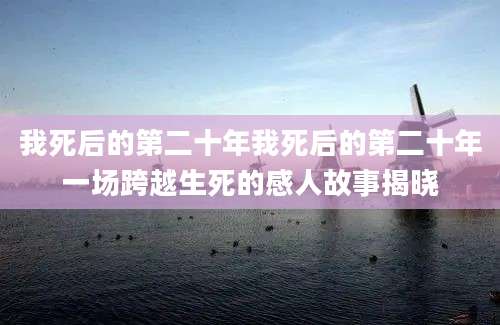 我死后的第二十年我死后的第二十年一场跨越生死的感人故事揭晓