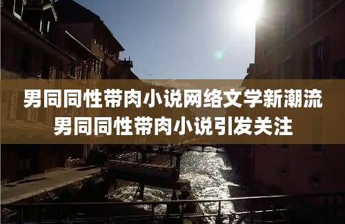 男同同性带肉小说网络文学新潮流男同同性带肉小说引发关注