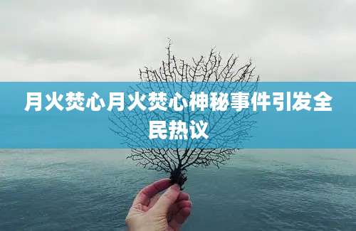 月火焚心月火焚心神秘事件引发全民热议