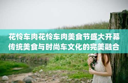 花怜车肉花怜车肉美食节盛大开幕传统美食与时尚车文化的完美融合