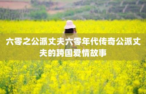 六零之公派丈夫六零年代传奇公派丈夫的跨国爱情故事
