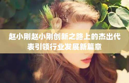 赵小刚赵小刚创新之路上的杰出代表引领行业发展新篇章
