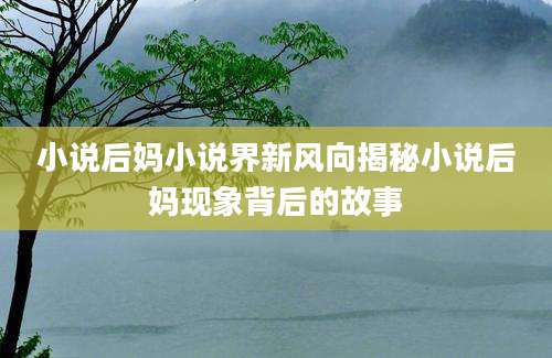 小说后妈小说界新风向揭秘小说后妈现象背后的故事
