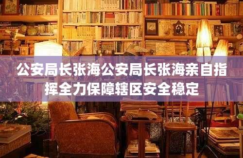 公安局长张海公安局长张海亲自指挥全力保障辖区安全稳定