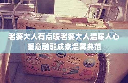 老婆大人有点暖老婆大人温暖人心暖意融融成家温馨典范
