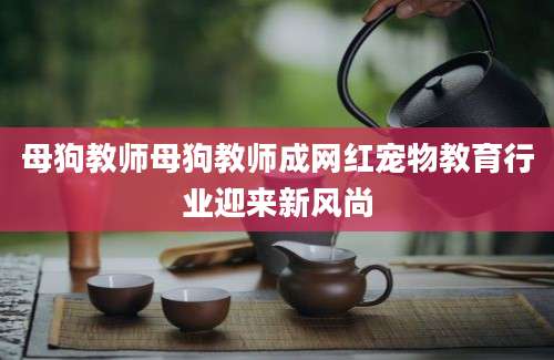 母狗教师母狗教师成网红宠物教育行业迎来新风尚