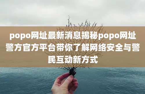 popo网址最新消息揭秘popo网址警方官方平台带你了解网络安全与警民互动新方式