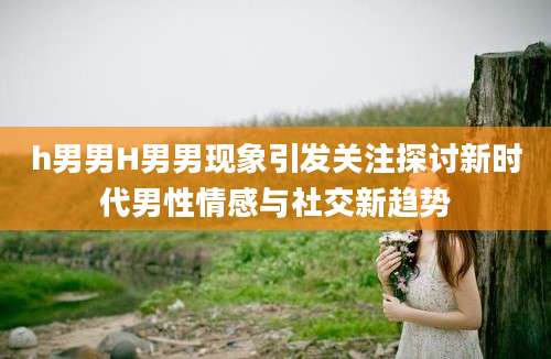 h男男H男男现象引发关注探讨新时代男性情感与社交新趋势