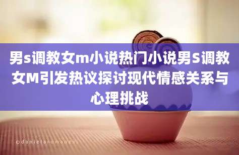男s调教女m小说热门小说男S调教女M引发热议探讨现代情感关系与心理挑战