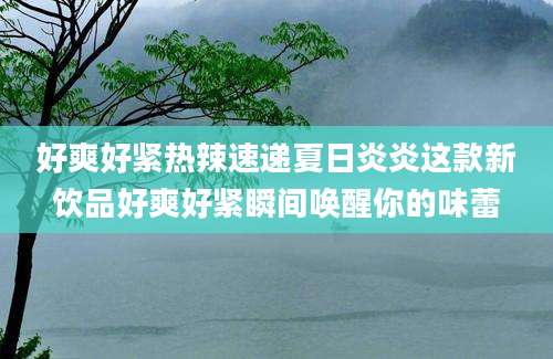 好爽好紧热辣速递夏日炎炎这款新饮品好爽好紧瞬间唤醒你的味蕾