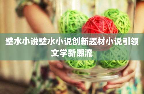 壁水小说壁水小说创新题材小说引领文学新潮流