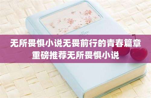 无所畏惧小说无畏前行的青春篇章重磅推荐无所畏惧小说