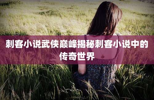 刺客小说武侠巅峰揭秘刺客小说中的传奇世界