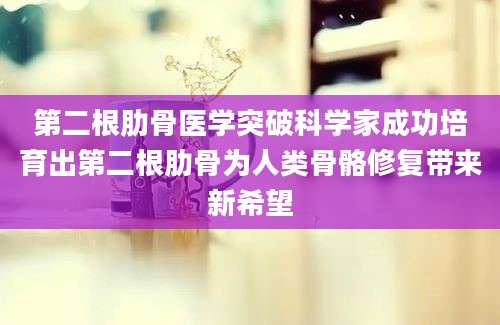 第二根肋骨医学突破科学家成功培育出第二根肋骨为人类骨骼修复带来新希望
