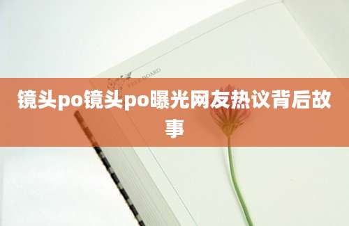 镜头po镜头po曝光网友热议背后故事