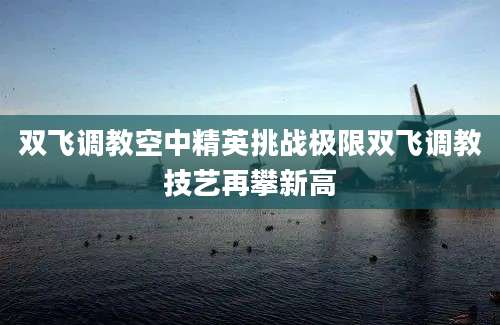 双飞调教空中精英挑战极限双飞调教技艺再攀新高