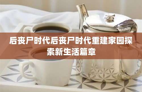 后丧尸时代后丧尸时代重建家园探索新生活篇章