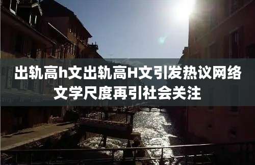 出轨高h文出轨高H文引发热议网络文学尺度再引社会关注
