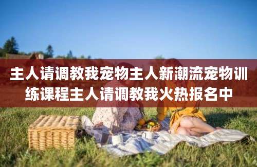 主人请调教我宠物主人新潮流宠物训练课程主人请调教我火热报名中