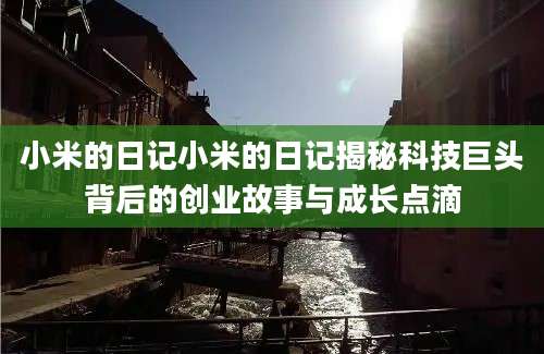 小米的日记小米的日记揭秘科技巨头背后的创业故事与成长点滴