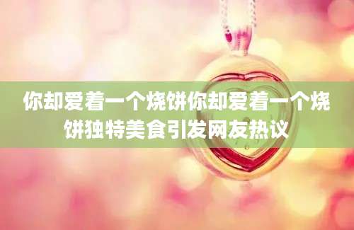 你却爱着一个烧饼你却爱着一个烧饼独特美食引发网友热议