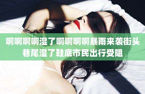 啊啊啊啊湿了啊啊啊啊暴雨来袭街头巷尾湿了鞋底市民出行受阻
