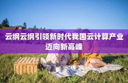 云纲云纲引领新时代我国云计算产业迈向新高峰