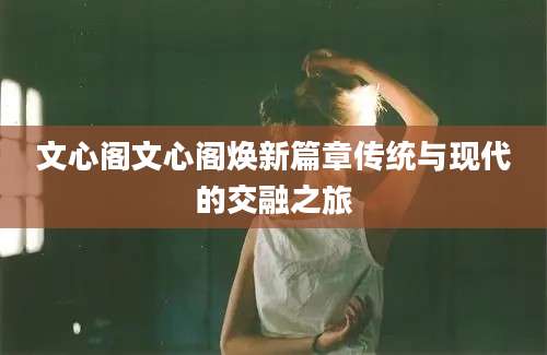 文心阁文心阁焕新篇章传统与现代的交融之旅
