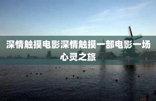 深情触摸电影深情触摸一部电影一场心灵之旅