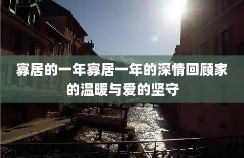 寡居的一年寡居一年的深情回顾家的温暖与爱的坚守