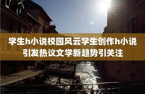 学生h小说校园风云学生创作h小说引发热议文学新趋势引关注