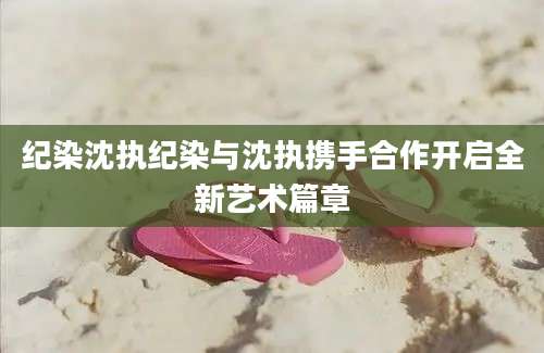 纪染沈执纪染与沈执携手合作开启全新艺术篇章