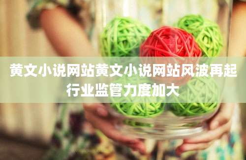 黄文小说网站黄文小说网站风波再起行业监管力度加大