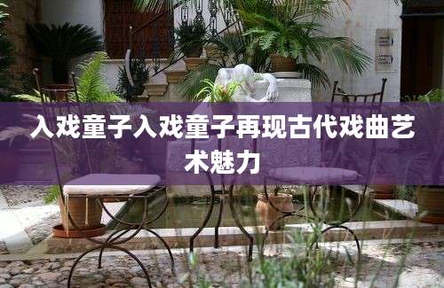 入戏童子入戏童子再现古代戏曲艺术魅力