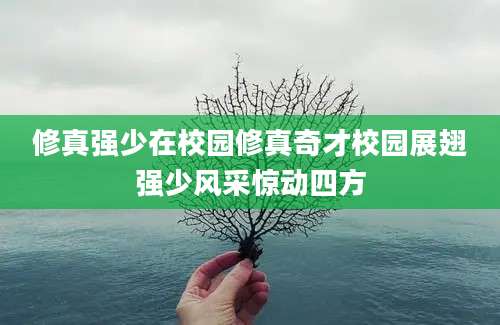修真强少在校园修真奇才校园展翅强少风采惊动四方