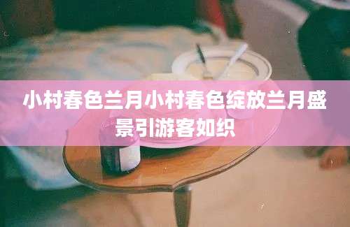 小村春色兰月小村春色绽放兰月盛景引游客如织