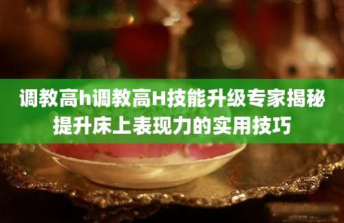 调教高h调教高H技能升级专家揭秘提升床上表现力的实用技巧