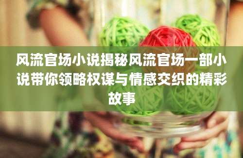 风流官场小说揭秘风流官场一部小说带你领略权谋与情感交织的精彩故事
