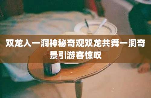 双龙入一洞神秘奇观双龙共舞一洞奇景引游客惊叹