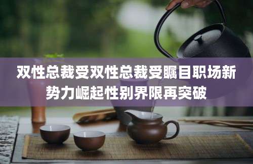 双性总裁受双性总裁受瞩目职场新势力崛起性别界限再突破