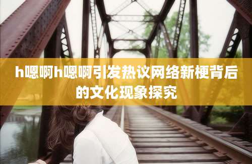 h嗯啊h嗯啊引发热议网络新梗背后的文化现象探究
