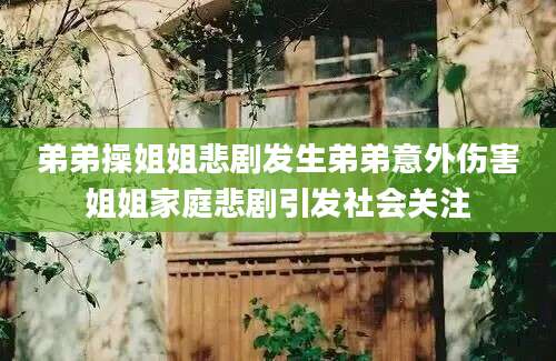 弟弟操姐姐悲剧发生弟弟意外伤害姐姐家庭悲剧引发社会关注